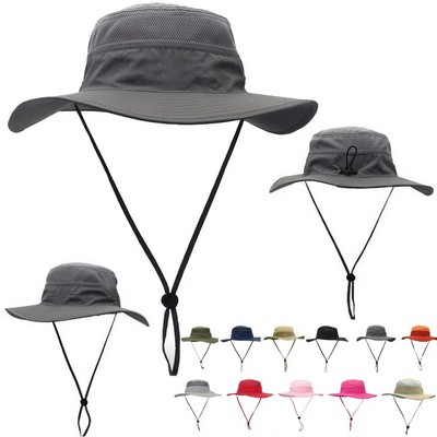 Wide Brim Uv Protection Sun Bucket Hat