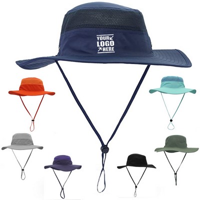 Wide Brim UV Protection Sun Bucket Hat