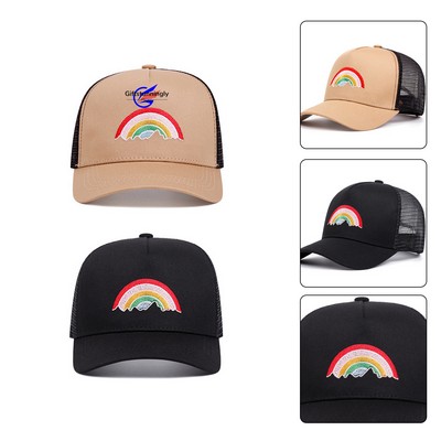 5 Panel Mesh Back Trucker Hat Baseball Cap